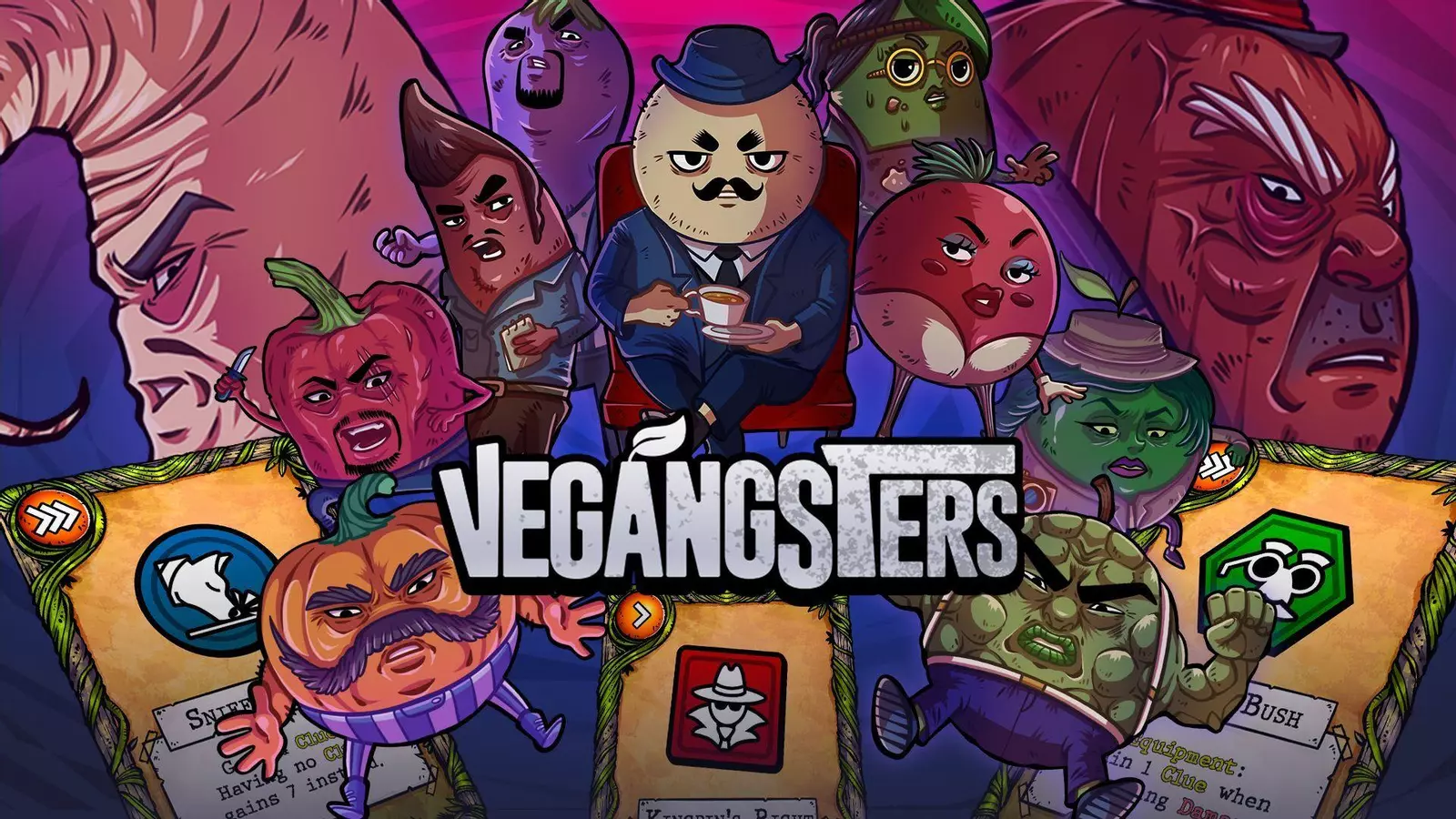 Vegangsters — Un roguelike con sabor a verduras