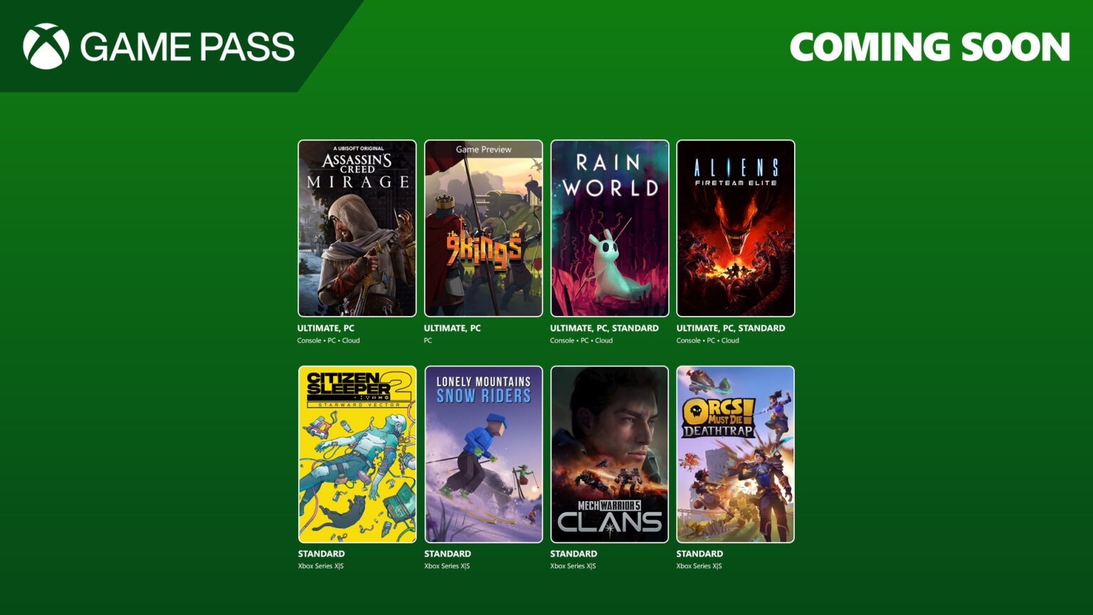 Xbox Game Pass: Primera Ola de Agosto 2025