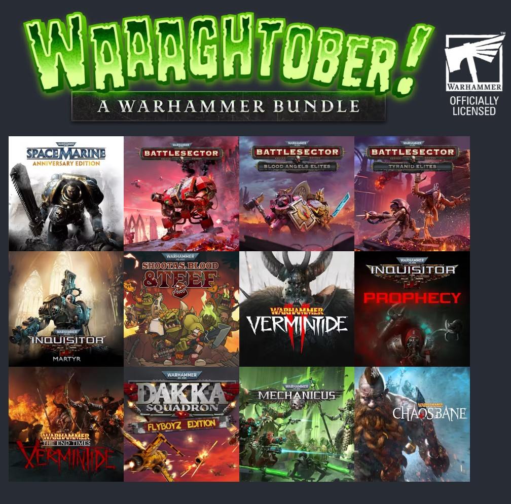 Humble lanza el Waaaghtober Warhammer Bundle: 12 juegos por 12 €