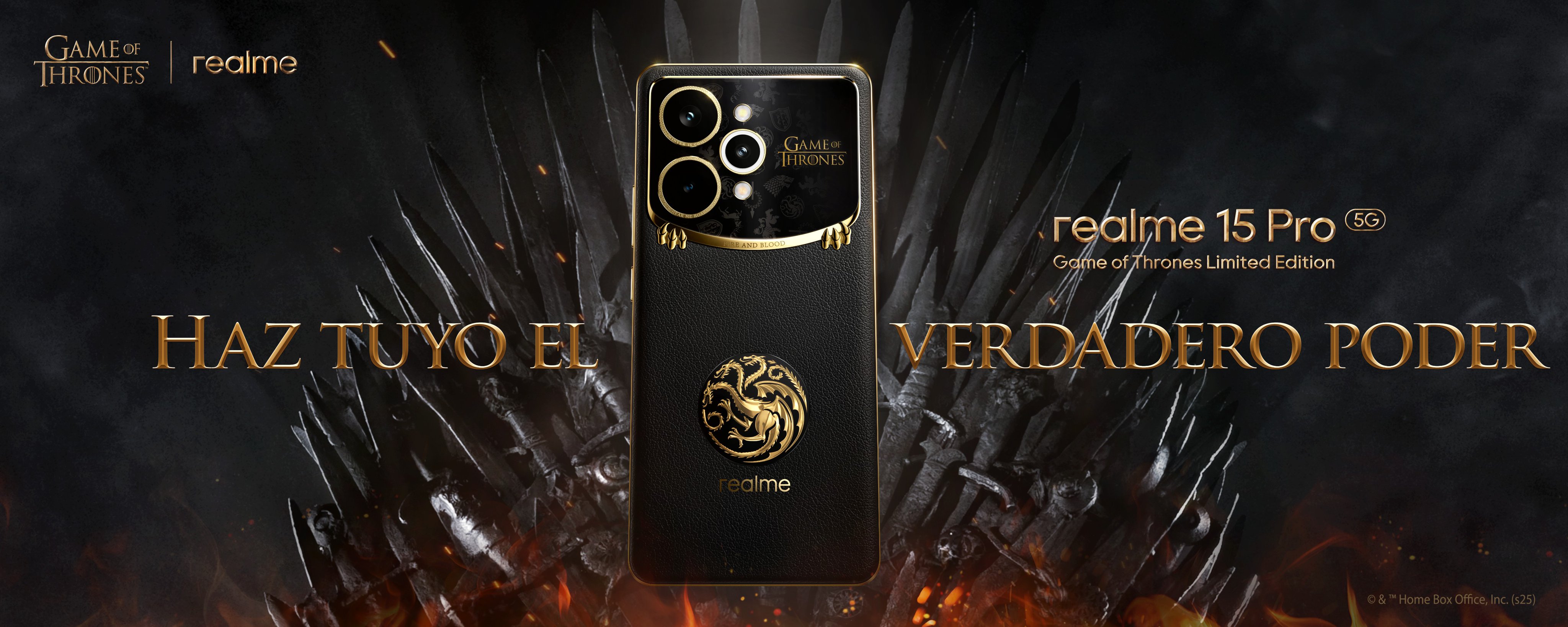 El smartphone de Juego de Tronos ya es real: Realme 15 Pro 5G Edición Limitada de Juego de Tronos