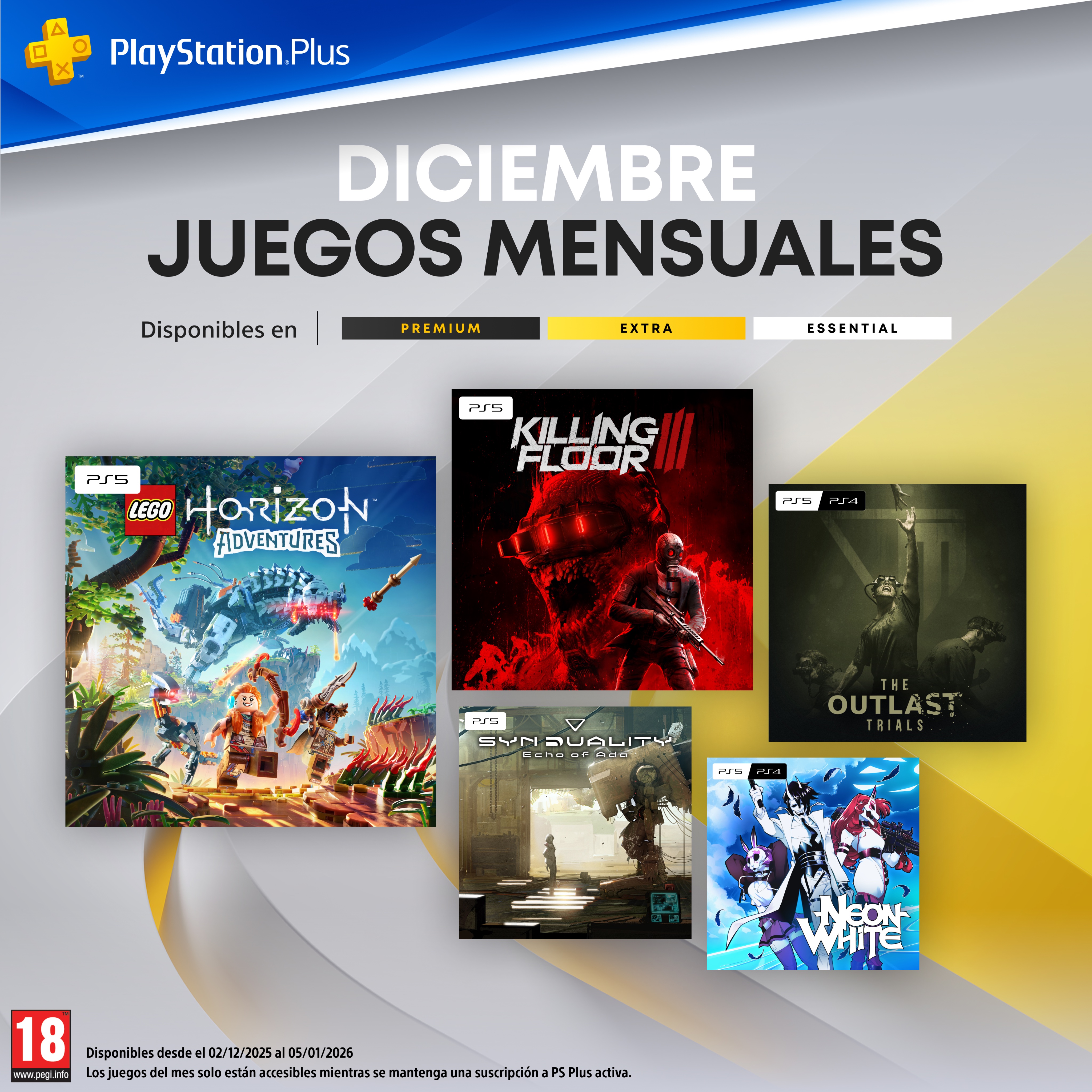PlayStation Plus diciembre: un mes con LEGO, terror, mechas y speedruns celestiales