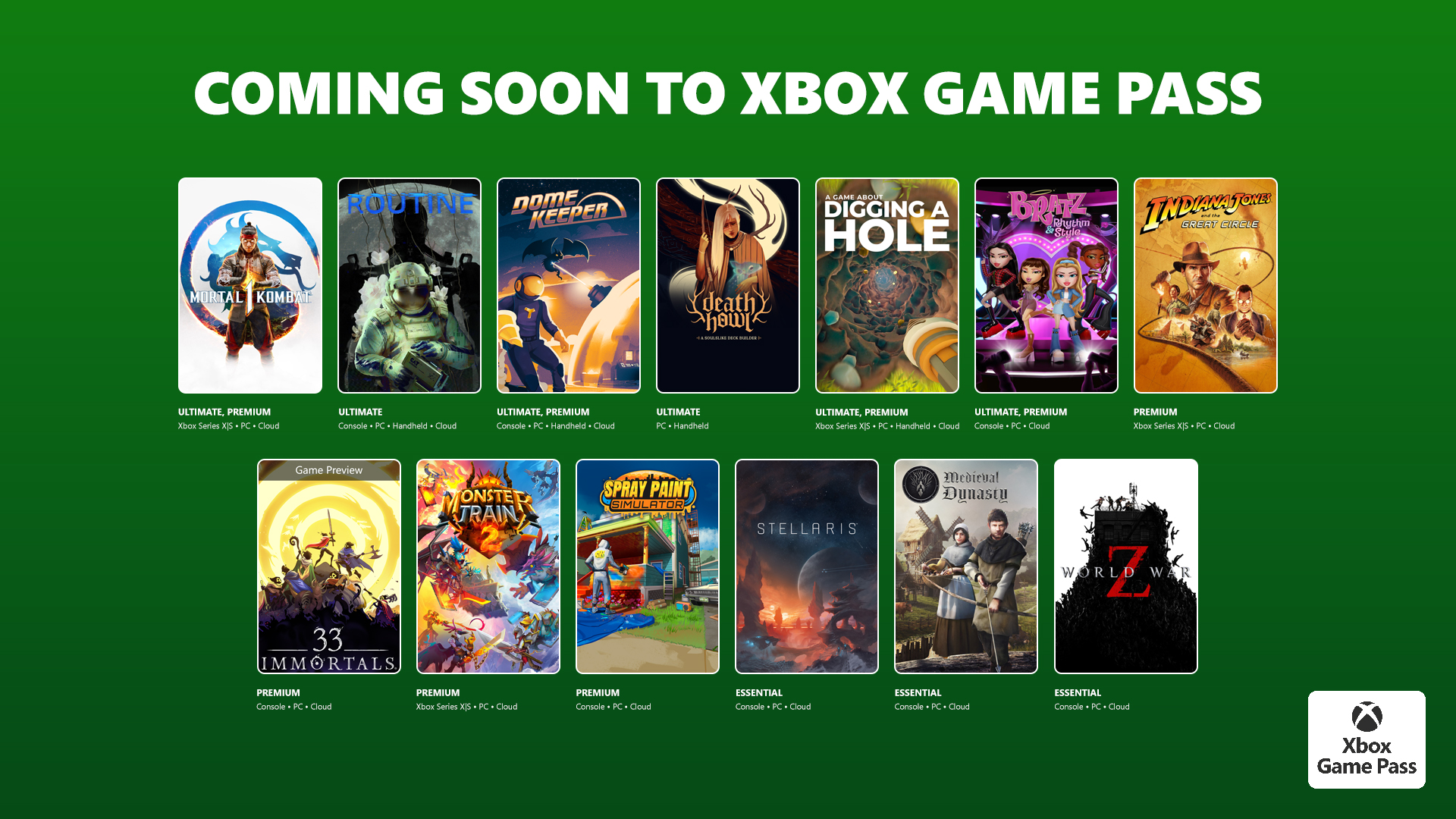Xbox Game Pass despide 2025 por todo lo alto: Mortal Kombat 1, Indiana Jones, terror espacial y más