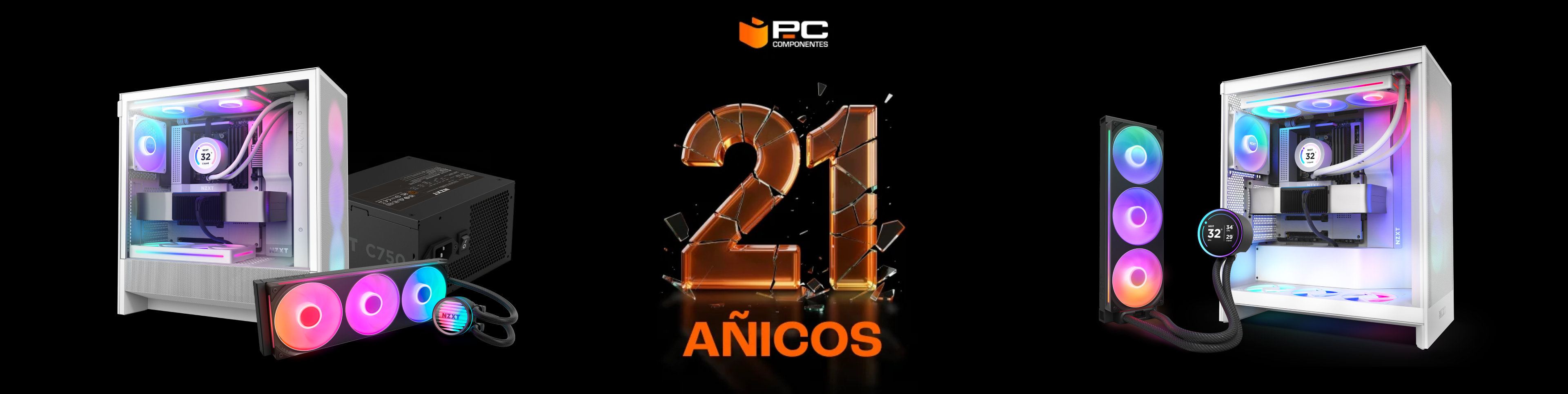 NZXT celebra el aniversario de PcComponentes con ofertas muy serias para montar o renovar tu PC gaming