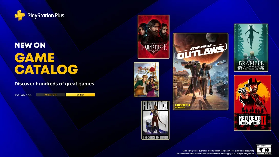 PlayStation Plus pisa fuerte en mayo con Star Wars Outlaws, Red Dead Redemption 2 y una joya arcade inesperada