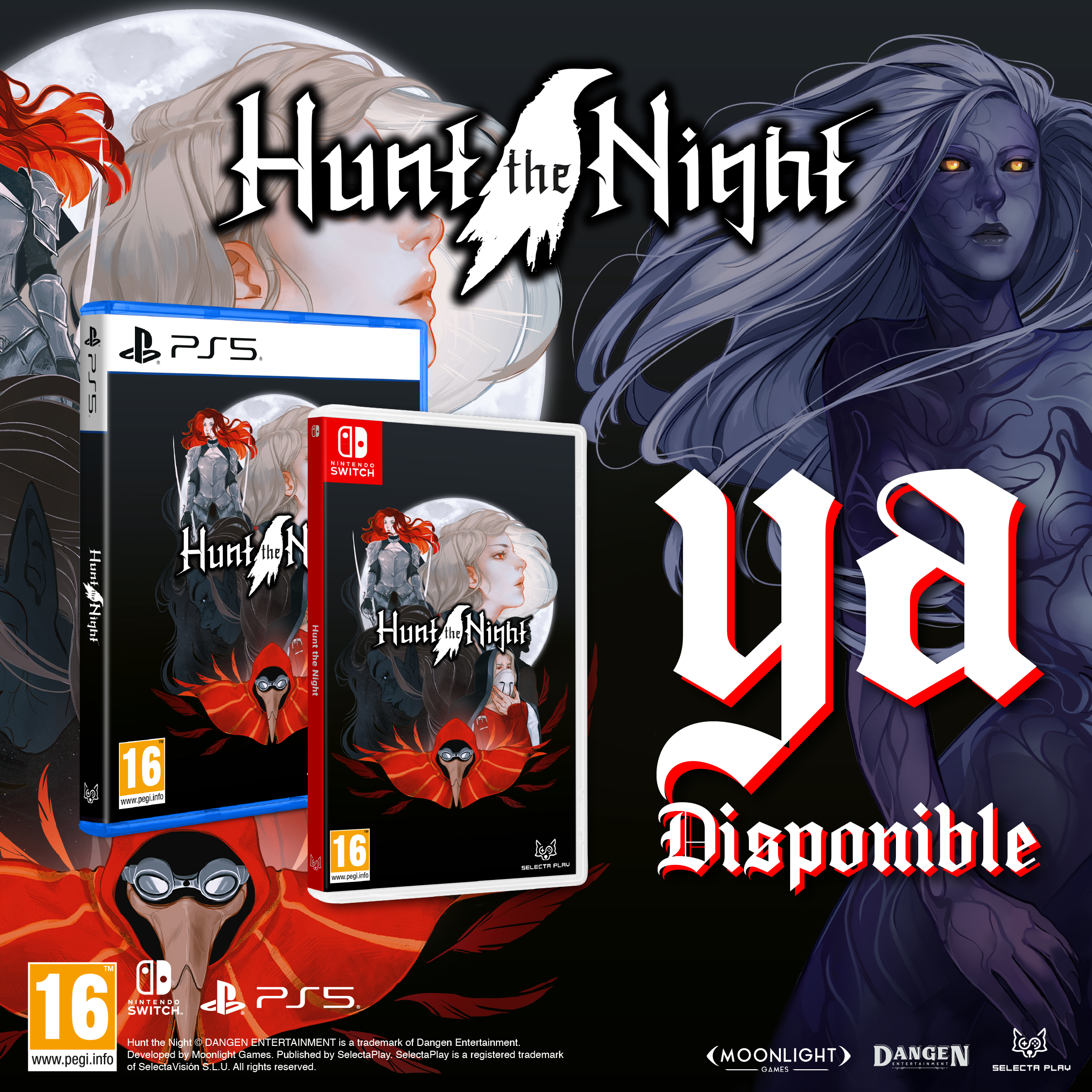 Hunt the Night sale en físico, y casi apetece jugarlo con la luz apagada