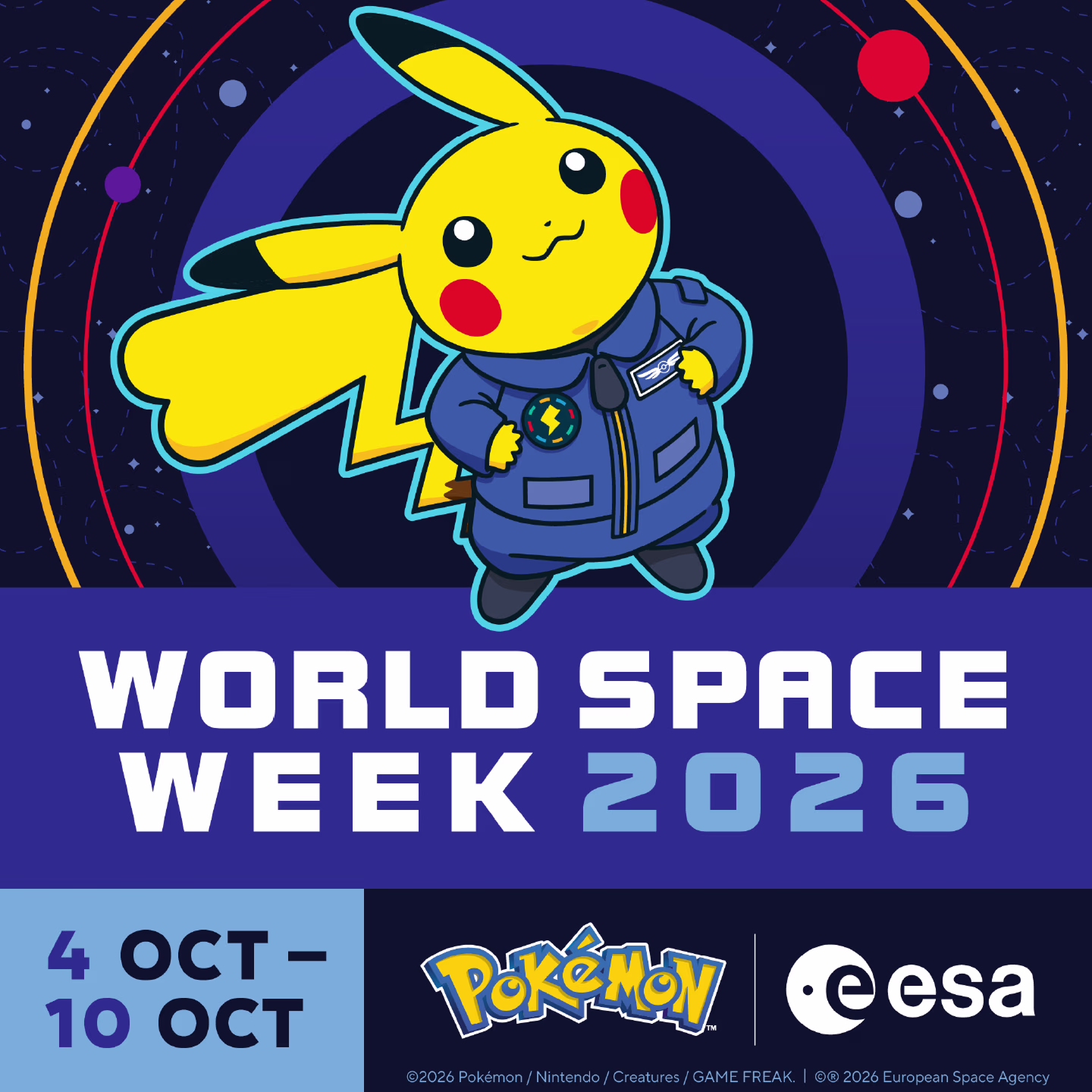 Pikachu ha viajado al espacio: Pokémon y la ESA anuncian una exposición que recorrerá Europa